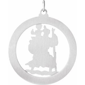 Sterling Silver 29 mm St. Christopher Medal