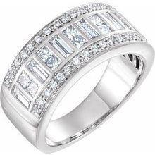 Load image into Gallery viewer, 14K White 1 1/4 CTW Diamond Anniversary Band
