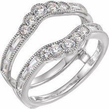 Charger l&#39;image dans la galerie, 14K White 1 CTW Diamond Ring Guard
