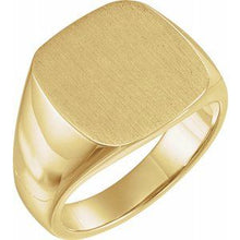 Load image into Gallery viewer, 18K Yellow 16 mm Square Signet Ring
