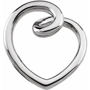 Sterling Silver Fashion Heart Pendant