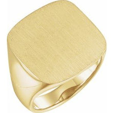 Load image into Gallery viewer, 18K Yellow 20 mm Square Signet Ring
