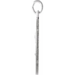 Sterling Silver 18 mm Round St. Matthew Medal