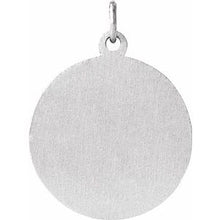 Load image into Gallery viewer, Sterling Silver 18 mm Round St. Matthew Medal
