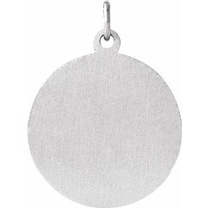 Sterling Silver 18 mm Round St. Matthew Medal