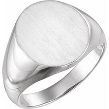 Charger l'image dans la galerie, Sterling Silver 22x20 mm Oval Signet Ring
