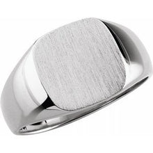 Charger l'image dans la galerie, Sterling Silver 14 mm Square Signet Ring
