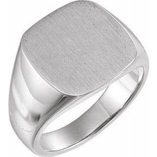 Charger l'image dans la galerie, Sterling Silver 16 mm Square Signet Ring
