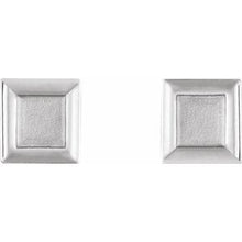 Load image into Gallery viewer, Sterling Silver Square Petite Earrings
