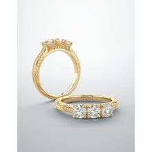 Load image into Gallery viewer, Three-Stone Anniversary Band 
