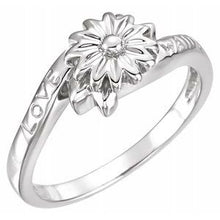 Load image into Gallery viewer, Sterling Silver Love Waits Chastity Ring
