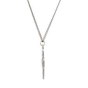 Sterling Silver 25x24 mm Four-Way Cross Medal 24" Necklace