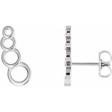 Load image into Gallery viewer, Sterling Silver Geometric Ear Climbers
