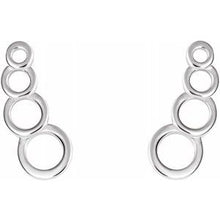 Load image into Gallery viewer, Sterling Silver Geometric Ear Climbers
