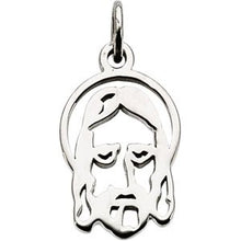 Load image into Gallery viewer, Silhouetted Face of Jesus Pendant 
