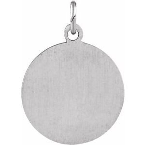 Sterling Silver 15 mm St. Barbara Medal