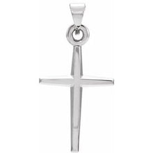 Load image into Gallery viewer, Sterling Silver 27.8x15 mm Cross Pendant
