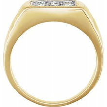 Load image into Gallery viewer, 14K Yellow/White 5/8 CTW Diamond Cluster Ring
