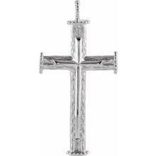 Load image into Gallery viewer, Sterling Silver 39x23 mm Cross Pendant
