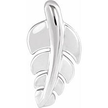 Load image into Gallery viewer, Sterling Silver 14.5x7.2 mm Leaf Pendant
