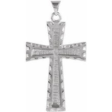 Load image into Gallery viewer, Sterling Silver 34x23 mm Cross Pendant
