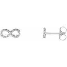 Load image into Gallery viewer, Sterling Silver Infinity-Inspired Rope Earrings
