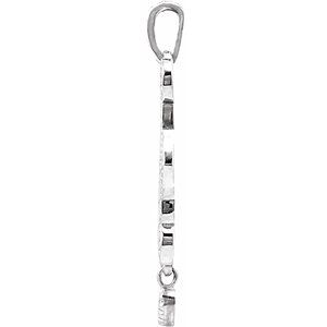 Sterling Silver Granulated Design Pendant