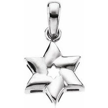 Load image into Gallery viewer, Sterling Silver Star of David Pendant
