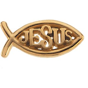Ichthus (Fish) Jesus Lapel Pin