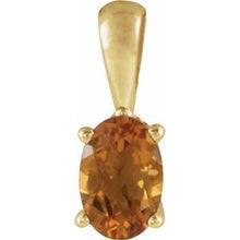 Load image into Gallery viewer, 14K Yellow Citrine Pendant
