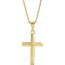 Charger l&#39;image dans la galerie, Sterling Silver Cross 18&quot; Necklace
