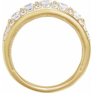 14K Yellow 1 1/2 CTW Diamond Anniversary Band