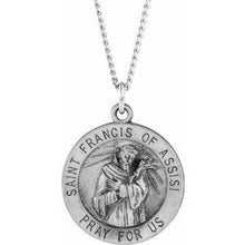 Charger l&#39;image dans la galerie, St. Francis of Assisi Medal Necklace or Pendant   
