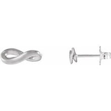 Load image into Gallery viewer, Sterling Silver Infinity-Inspired Earrings
