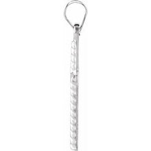 Load image into Gallery viewer, 14K White 17.5x11 mm Cross Pendant
