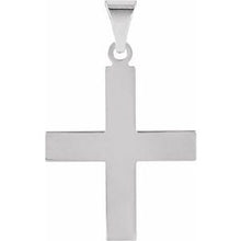 Load image into Gallery viewer, 14K White 15.5x14 mm Greek Cross Pendant
