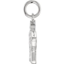 Load image into Gallery viewer, Sterling Silver 17.3x16.59 mm Forget Me Not Charm
