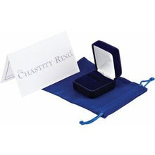 Load image into Gallery viewer, 10K Yellow True Love Chastity Ring Size 8
