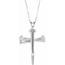 Load image into Gallery viewer, Nail Cross Necklace or Pendant
