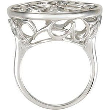 Load image into Gallery viewer, Sterling Silver Floral-Inspired Ring
