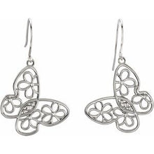 Charger l&#39;image dans la galerie, Sterling Silver Floral-Inspired Earrings
