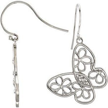 Load image into Gallery viewer, Sterling Silver Floral-Inspired Earrings
