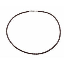 Load image into Gallery viewer, Dark Brown 4 mm Faux Leather 20&quot; Cord
