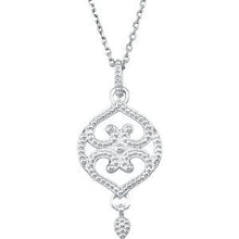Charger l&#39;image dans la galerie, Sterling Silver Granulated Design 18&quot; Necklace
