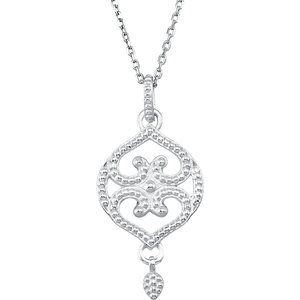 Sterling Silver Granulated Design 18