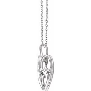 Solitaire Heart Necklace     