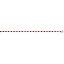 Load image into Gallery viewer, 14K Yellow Ruby &amp; 2 1/3 CTW Diamond Line 7&quot; Bracelet
