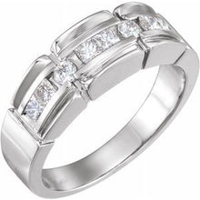 Load image into Gallery viewer, 14K White 3/4 CTW Diamond Accented Men&#39;s Ring
