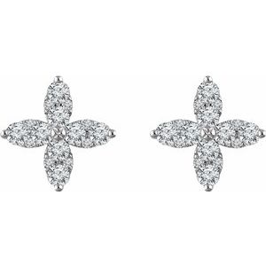 Accented Flower Earrings  