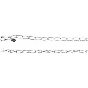 4.5 mm Knurled Curb Chain     